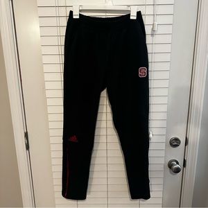 Black NC State adidas sweatpants